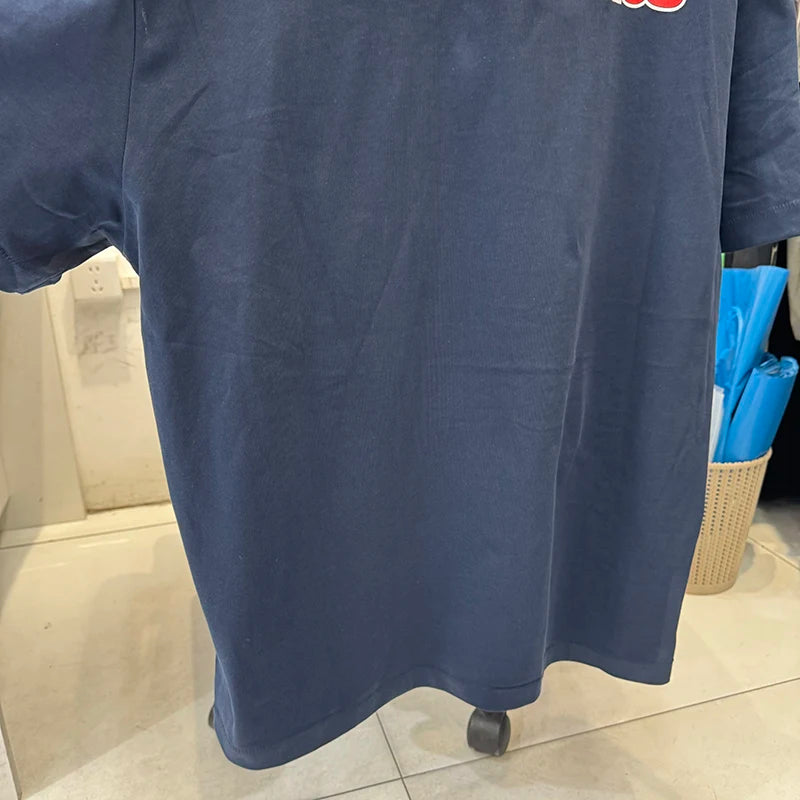 Streetwear Saint Retro Blue Gothic Graphic T Shirts High Quality Pure Cotton Short Sleeve