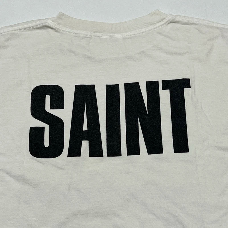 Commuting Style Saint X FRIENDS High Quality Theme Print Graphic T Shirts Retro Pure Cotton Men Women 1:1 Summer Tops