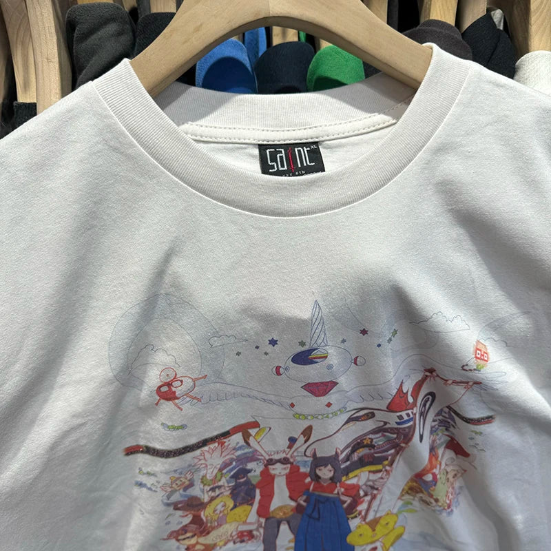 High Quality Saint X Summer Wars X Geeks Rule Casual Fashion Cartoon Short Sleeve T Shirt Couple Style