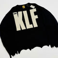 High Quality SAINT Winter Crewneck Wool Sweater KLF Letter Hole Series Casual Men Women 1:1 Fashion Pullovers