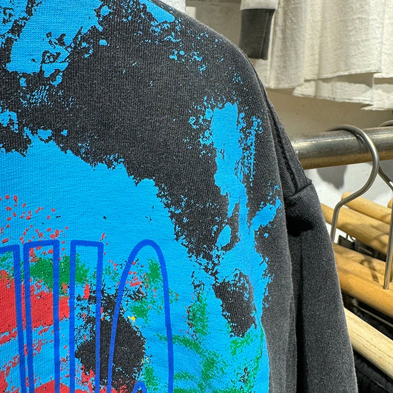 Saint Xxx Stb High Quality Cotton Abstract Storm Print Graphic T Shirts Fashion Popular Men Women Short Sleeve