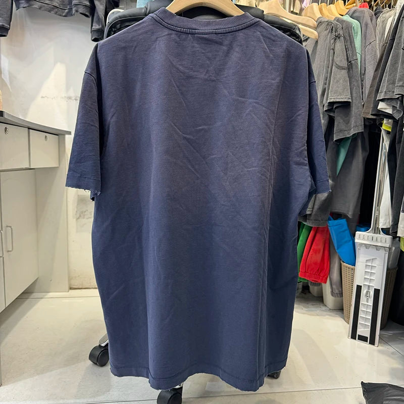 High Quality Saint Round Neck Loose Cartoon Japan Style Graphic T Shirts Street Fashion Men Women 1:1 Vintage Tees