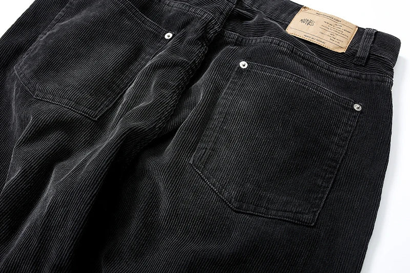 Best Quality MADNESS Washed Thick Loose Corduroy Pants High Street Casual Mens Pants
