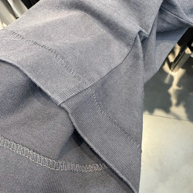 Washed Saint Sexy Pattern Print American Style Oversized T Shirt Retro Cotton Trend Summer Tops