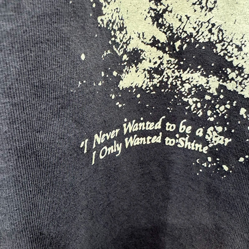 Luminous Series Saint Vintage Loose Short Sleeve Goddess Print T Shirts for Men Summer Street Fashion