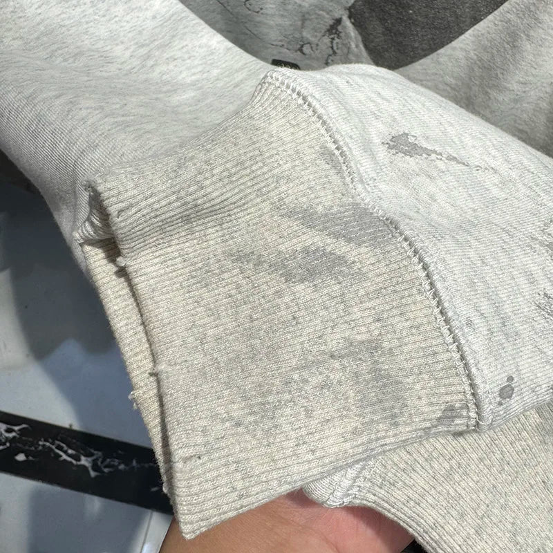 New Saint O-Neck Punk Style Crown Graphic Printing Men Women Sweatshirt Street Fashion