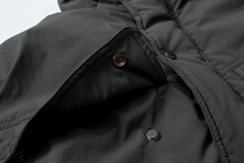 Good Quality MADNESS Autumn Winter Warm Thicken Windproof Parkas Grey Casual Men