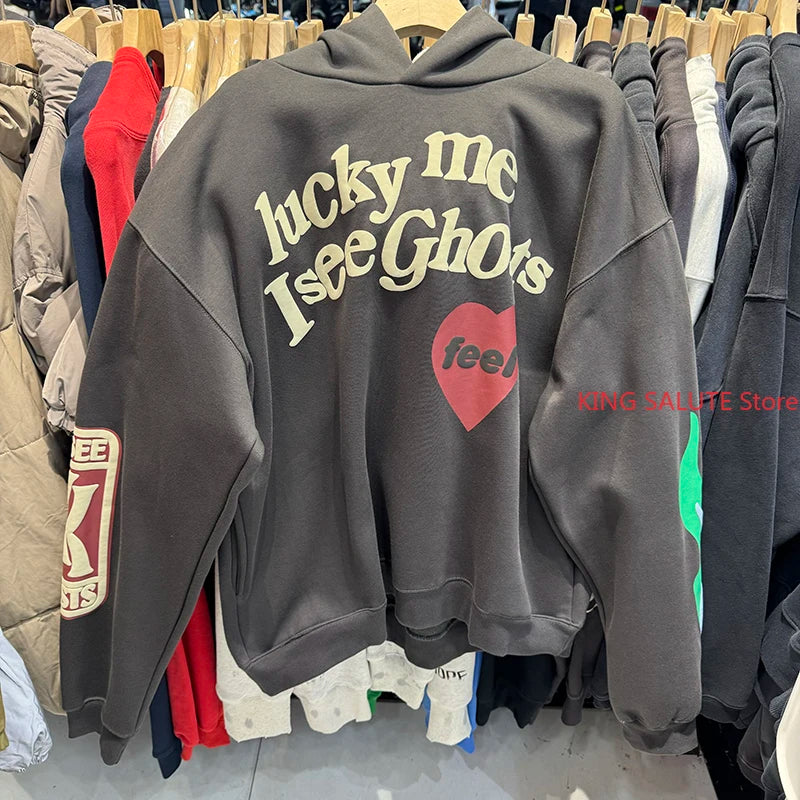 CPFM LIVE KANYE Street Fashion American Style Casual Plush Loose Men Women Hoodie