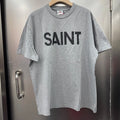 Simple Fashion Saint Letter Print Sporty Casual Style T Shirt Men