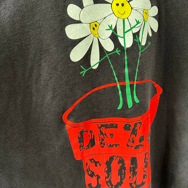 Preppy Style Saint Retro Floral Graphic T Shirts High Quality Cotton Summer Men Women Fashion Short Sleeve Harajuku