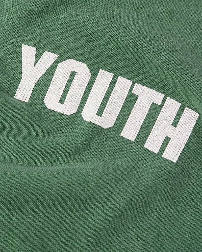 Washed Green Saint Winter Thicken Sweatshirt Loose Retro Hole Street Fashion Men Women Pullover Harajuku