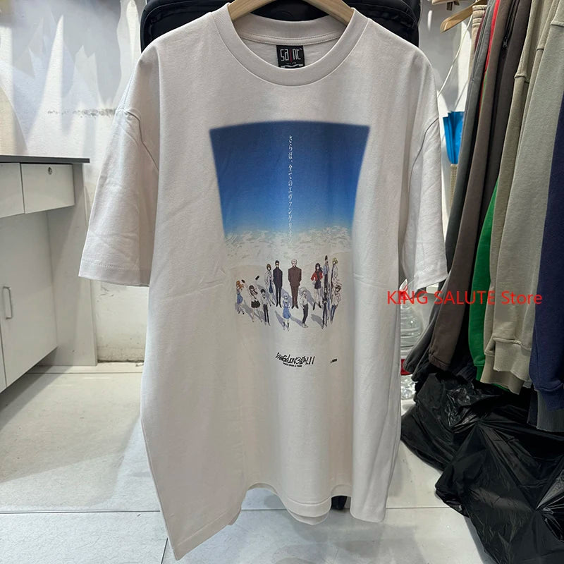 Fashion Casual Saint Night Hymn Letter Print Graphic T Shirts Men Clothing