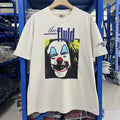 2025 Summer Loose Round Neck Masked Joker Printed Vintage T Shirt Men Street Fashion