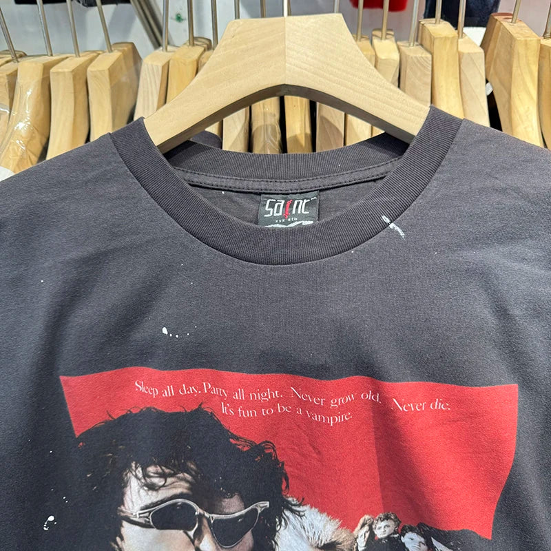 Saint 1987 The Lost Boy Retro Graphic T Shirts Pure Cotton Men Clothing