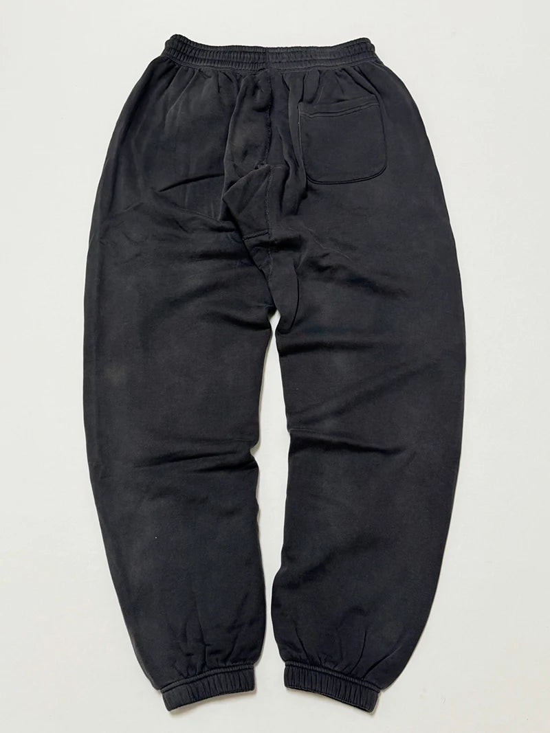 Best Quality Saint Washed Blue Letter Angel Rebirth Sweatpants Men Streetwear