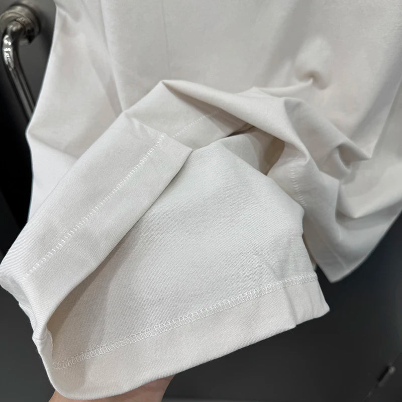 FW25 Saint Retro Round Neck Digital Print Sexy Girl Oversized T Shirt Harajuku High Quality Fashion Men Women Tops