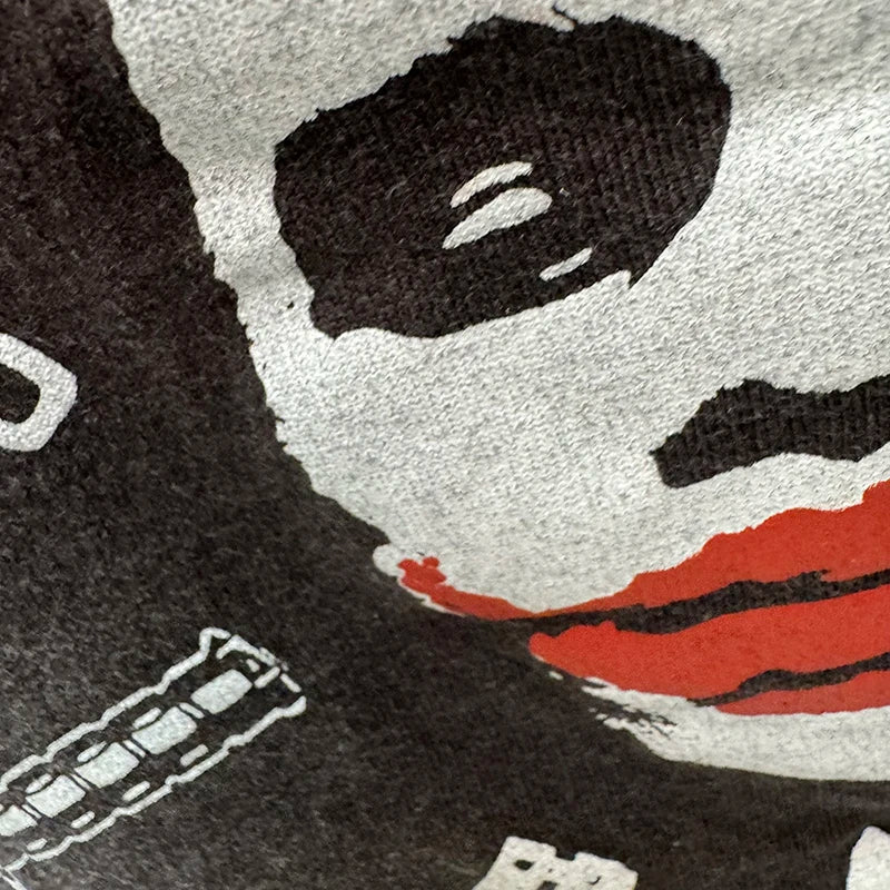 Vintage SAINT Washed American Style WHY SO SERIOUS Letter Print High Street Casual Men Women Cotton T-shirt