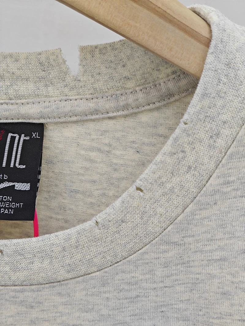 Casual Summer Saint Washed FRIENDS Graphic T Shirts Pure Cotton Loose Short Sleeve