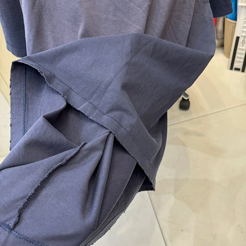 High Quality Saint Round Neck Loose Cartoon Japan Style Graphic T Shirts Street Fashion Men Women 1:1 Vintage Tees