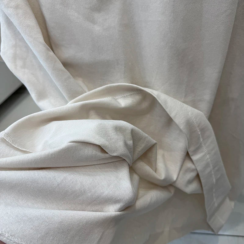 Loose Short Sleeve Saint Round Neck Money Printed T-shirt Men Streetwear