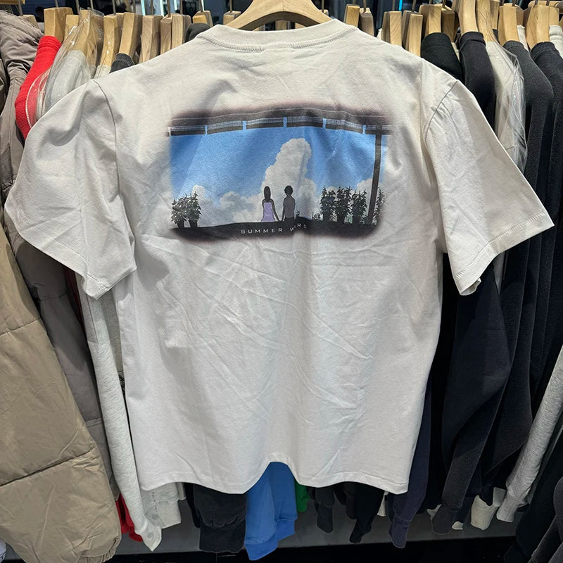 High Quality Saint X Summer Wars X Geeks Rule Casual Fashion Cartoon Short Sleeve T Shirt Couple Style