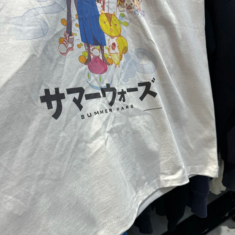 High Quality Saint X Summer Wars X Geeks Rule Casual Fashion Cartoon Short Sleeve T Shirt Couple Style