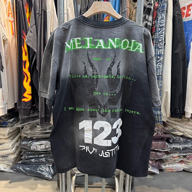 RRR123 MANNA META CVA Good Quality Print American Retro Men T Shirt