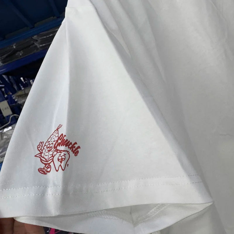 25SS Purey WR MAD Newman Boy Pattern Print Oversized T Shirt High Quality Pure Cotton Youth Fashion Popular Tees